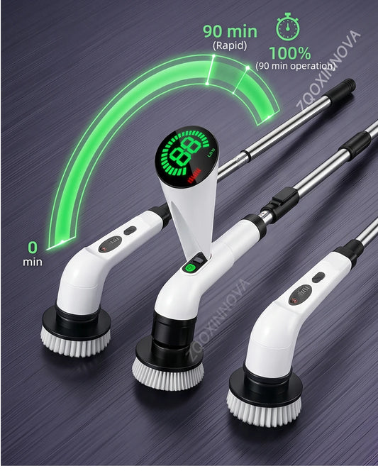Cordless Household Spin Scrubber Kitchen Gadgets Hair Brushes Bathroom Broom Toilet Multipurpose Cleaning Brush Electric Mops