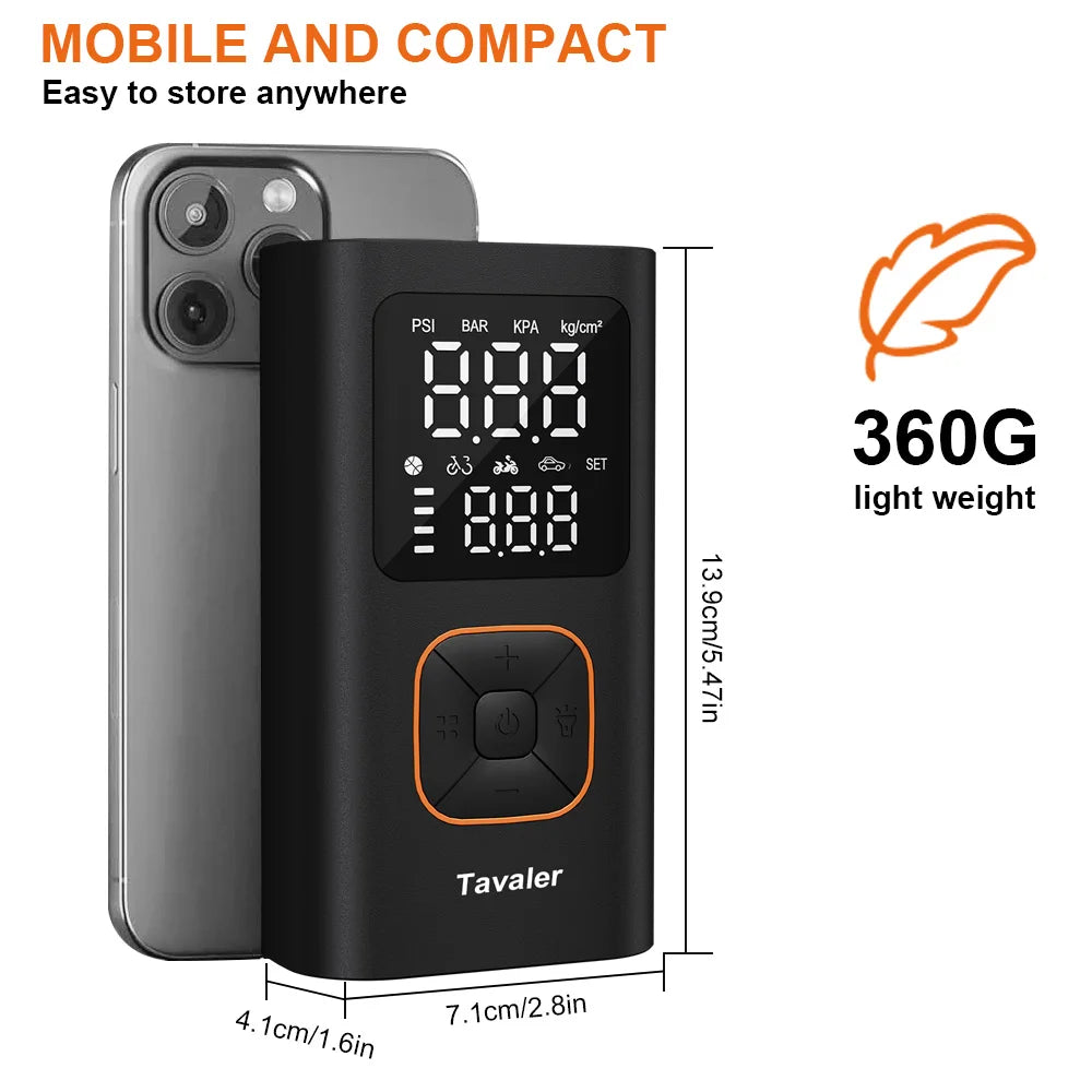 Wireless Air Pump 150psi Portable Electric Tire Inflator For Car Bicycle Motorcycle Air Compressor Injector Bike Accessories