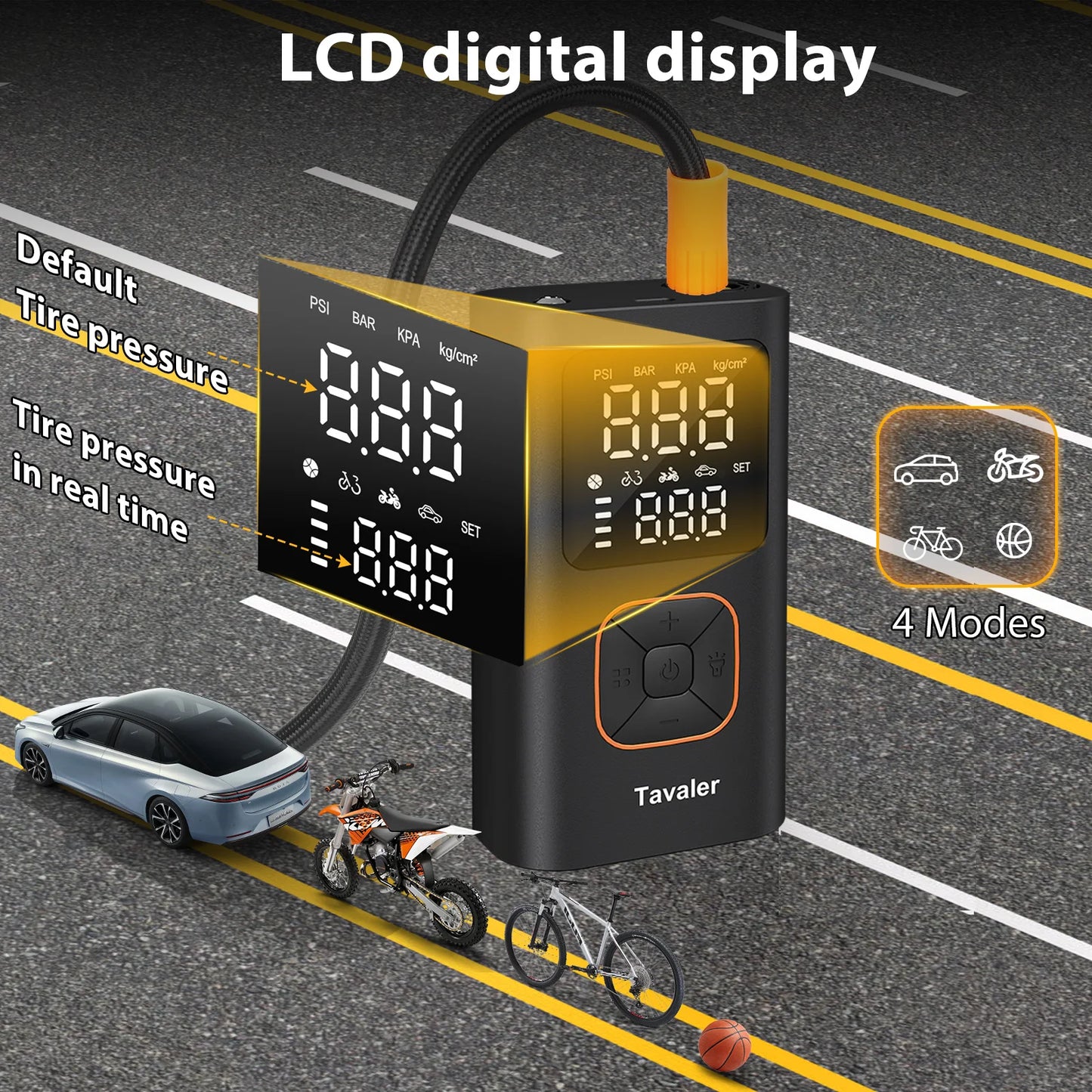 Wireless Air Pump 150psi Portable Electric Tire Inflator For Car Bicycle Motorcycle Air Compressor Injector Bike Accessories