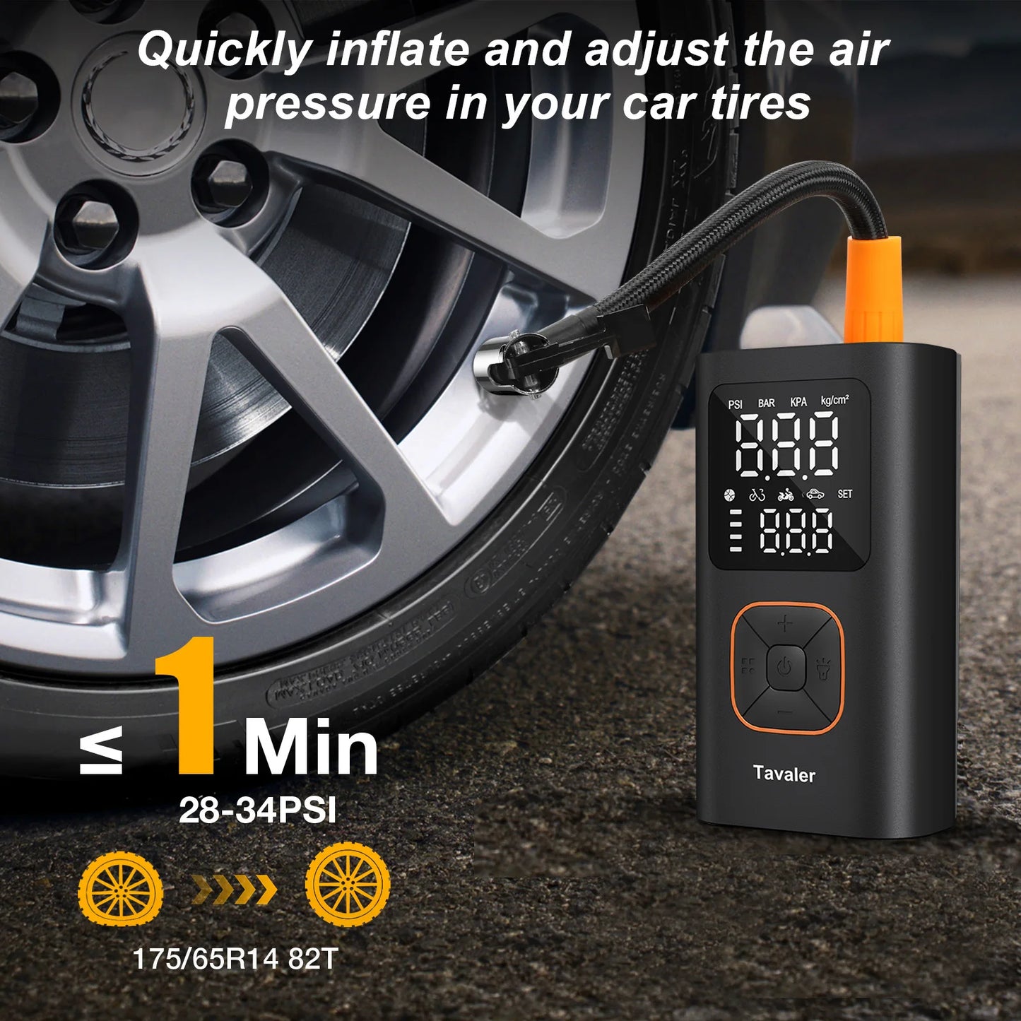 Wireless Air Pump 150psi Portable Electric Tire Inflator For Car Bicycle Motorcycle Air Compressor Injector Bike Accessories